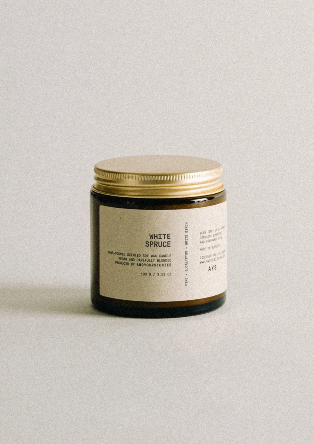 Hvitgran – 120 ml Ays Classic soyavokslys